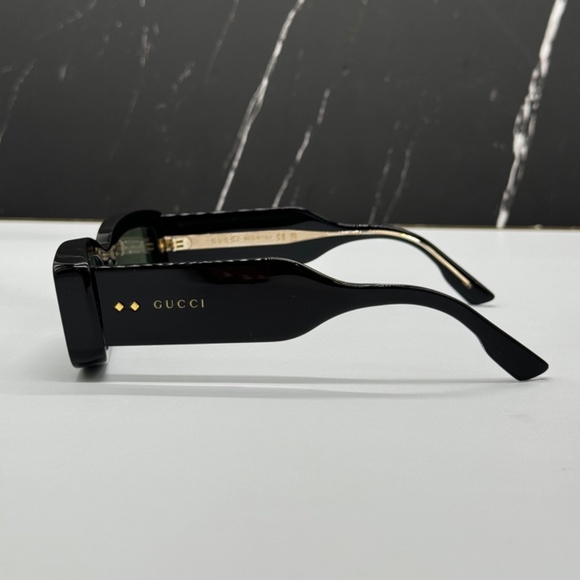 NEW GG1528S 001 GUCCI BLACK GREY SQUARE WOMEN GUCCI SUNGLASSES - Picture 9 of 14
